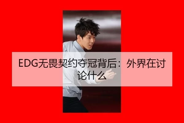 EDG无畏契约夺冠背后：外界在讨论什么